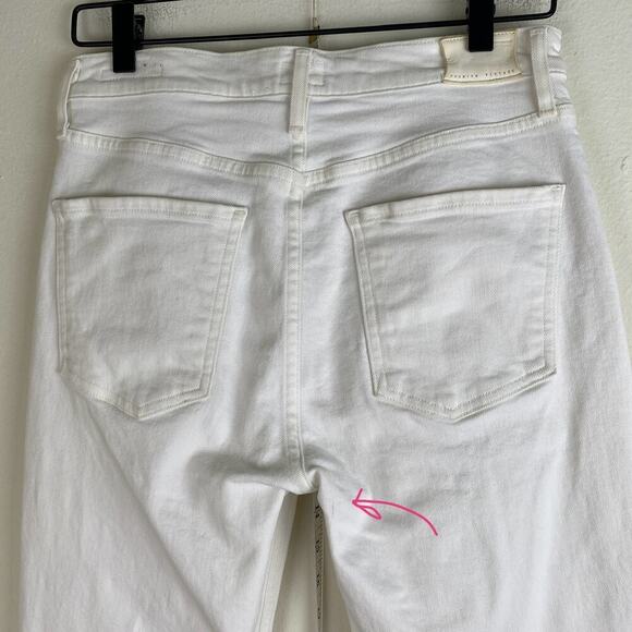 Citizens of Humanity Demy Crop Flare Jeans Size 27 Unveil White Denim Casual - Picture 10 of 14